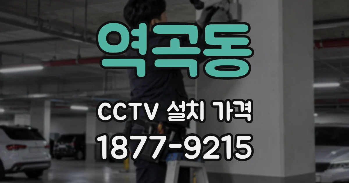 역곡동 CCTV 설치 가격