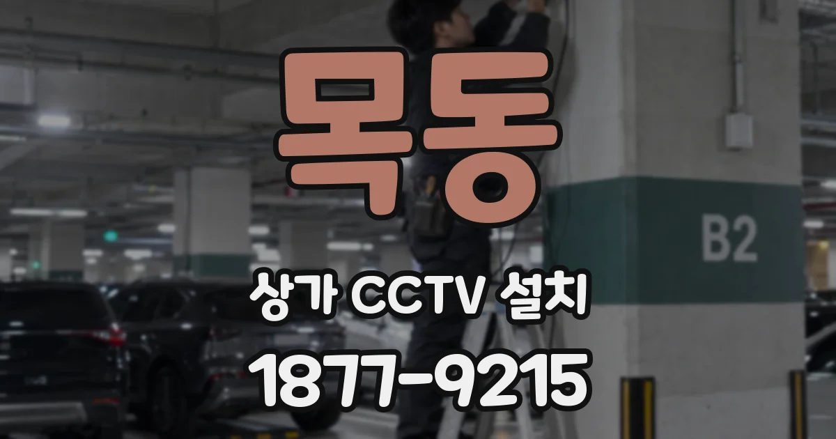 목동 상가 CCTV 설치