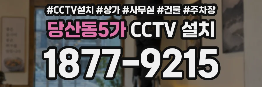 당산동5가 CCTV 설치