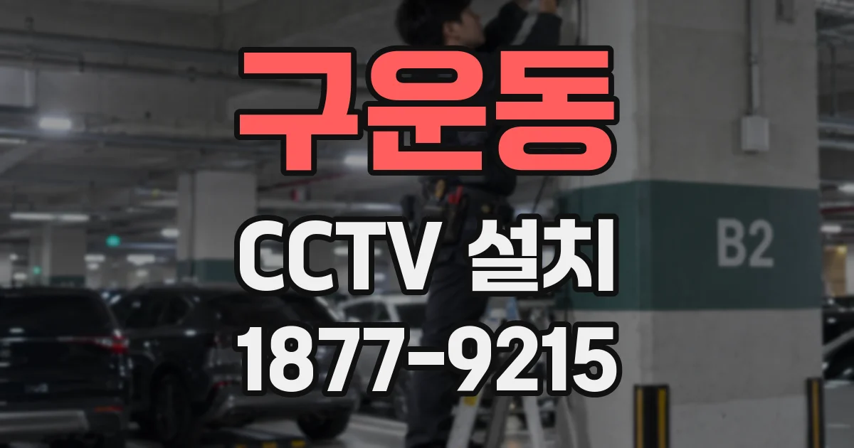 구운동 CCTV 설치