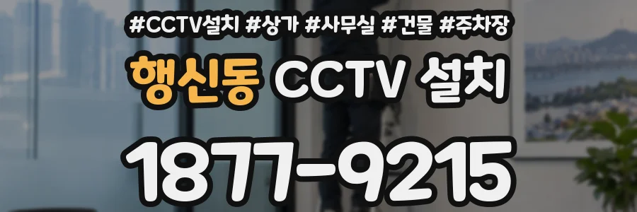 행신동 CCTV 설치