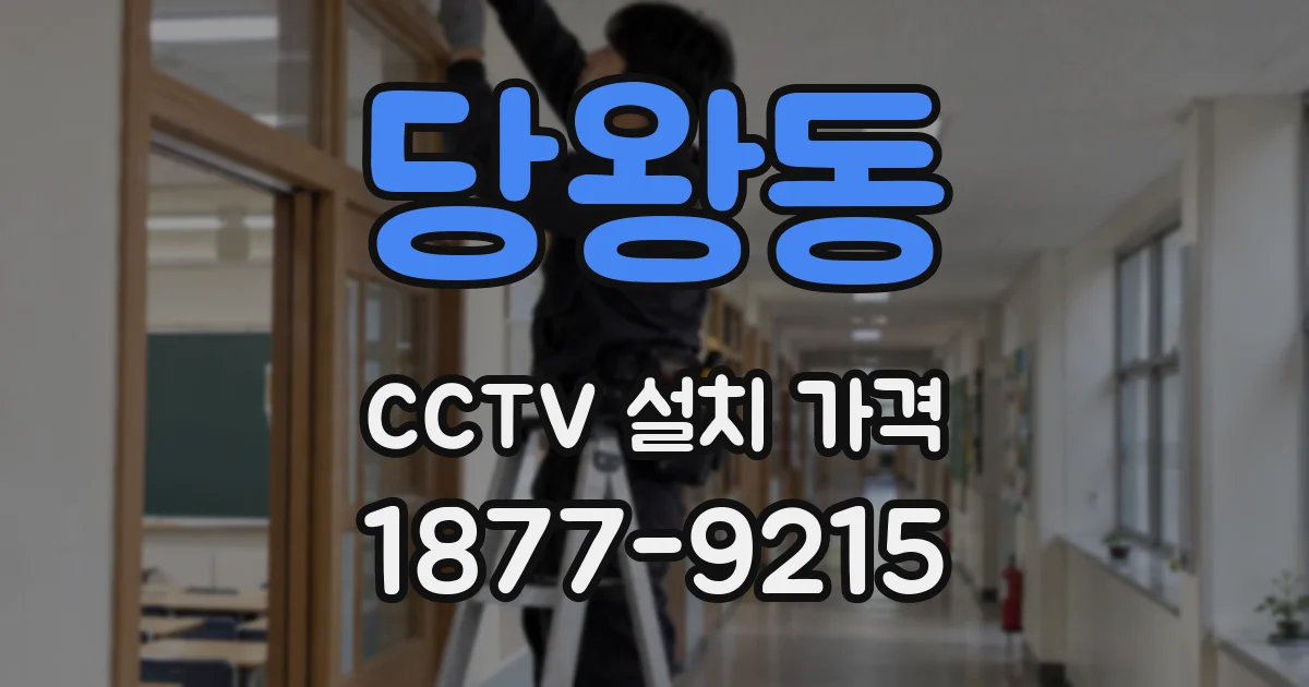 당왕동 CCTV 설치 가격