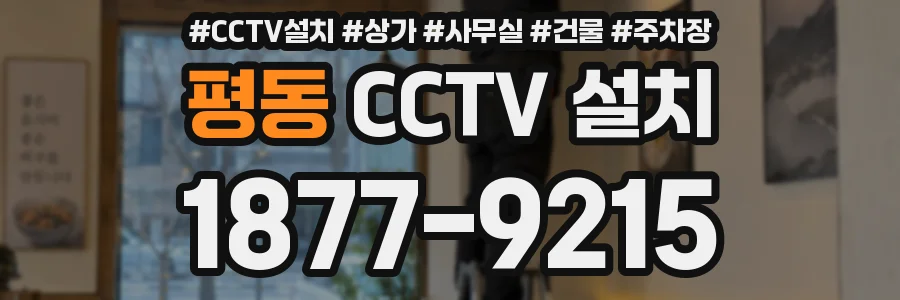 평동 CCTV 설치