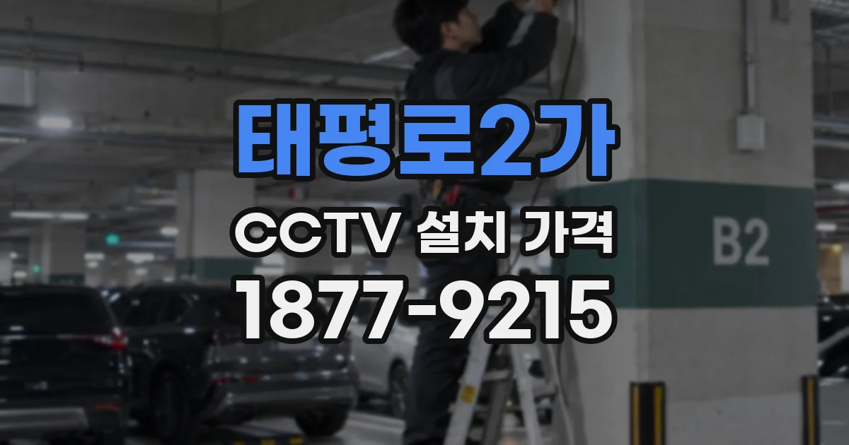 태평로2가 CCTV 설치 가격