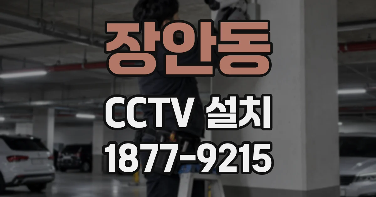 장안동 CCTV 설치