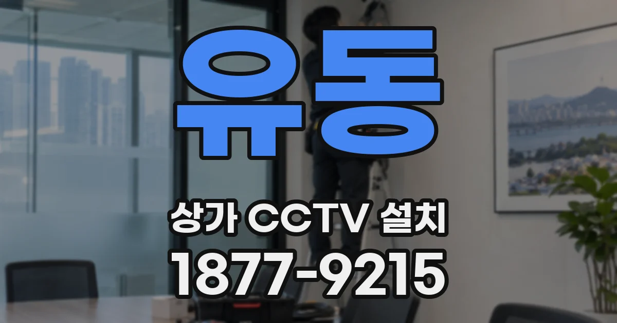 유동 상가 CCTV 설치