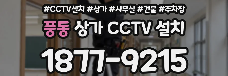 풍동 상가 CCTV 설치