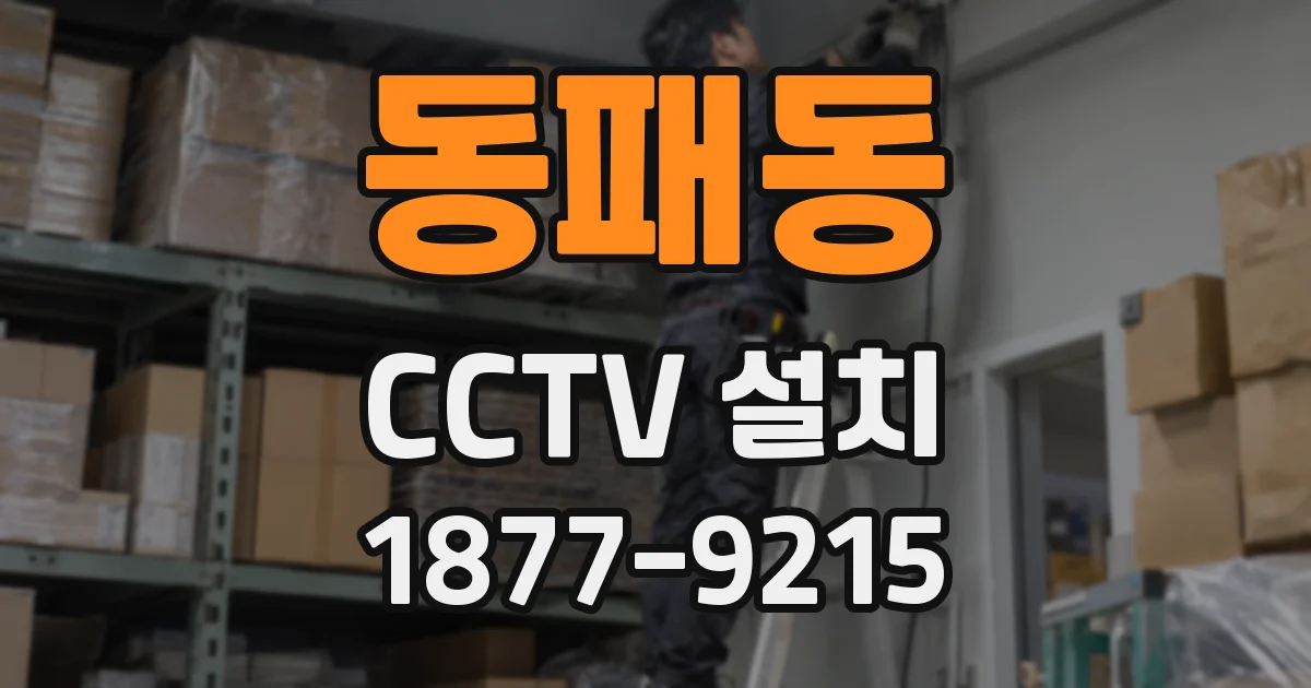 동패동 CCTV 설치