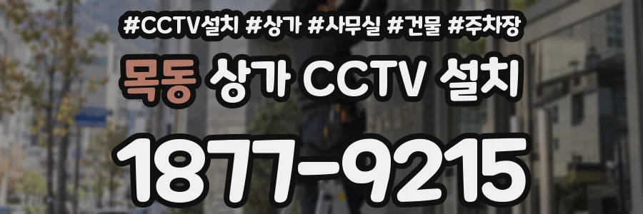목동 상가 CCTV 설치