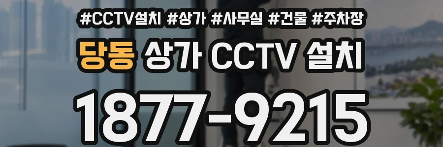 당동 상가 CCTV 설치