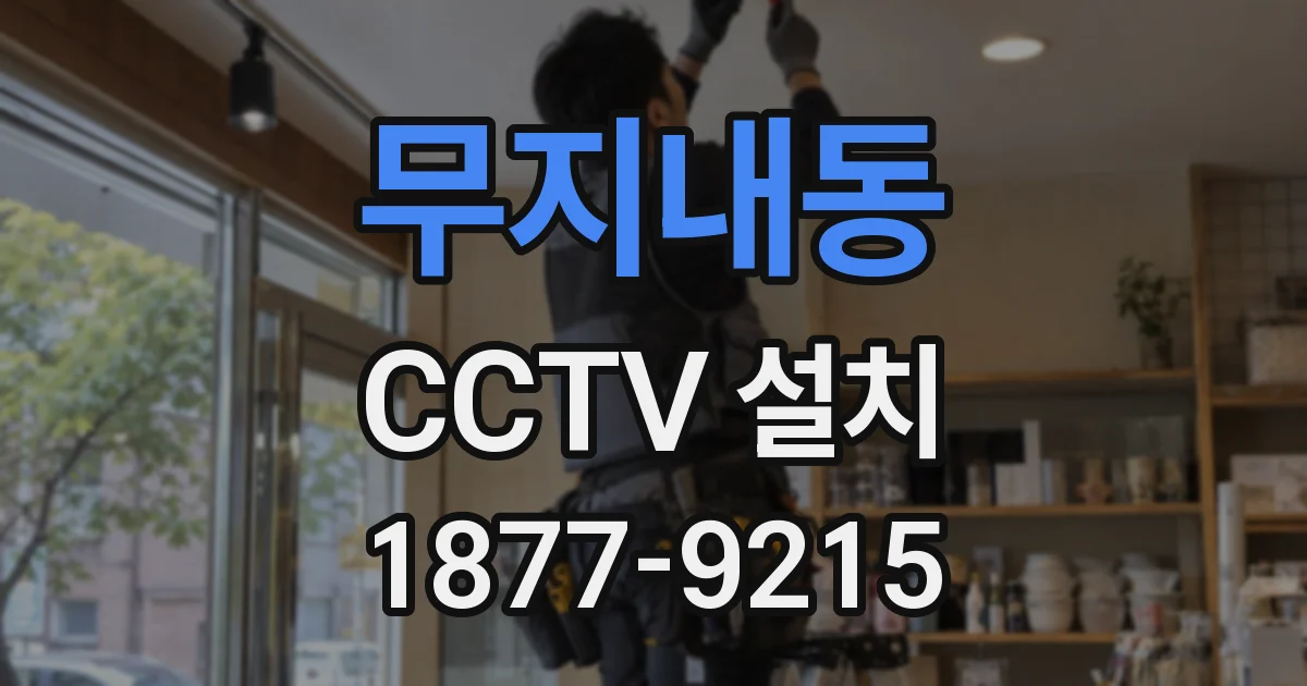 무지내동 CCTV 설치