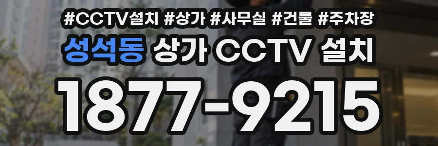 성석동 상가 CCTV 설치