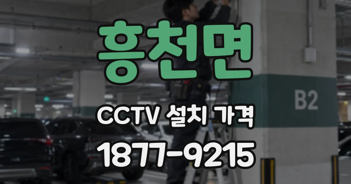 흥천면 CCTV 설치 가격