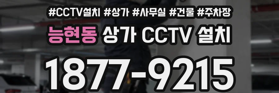 능현동 상가 CCTV 설치