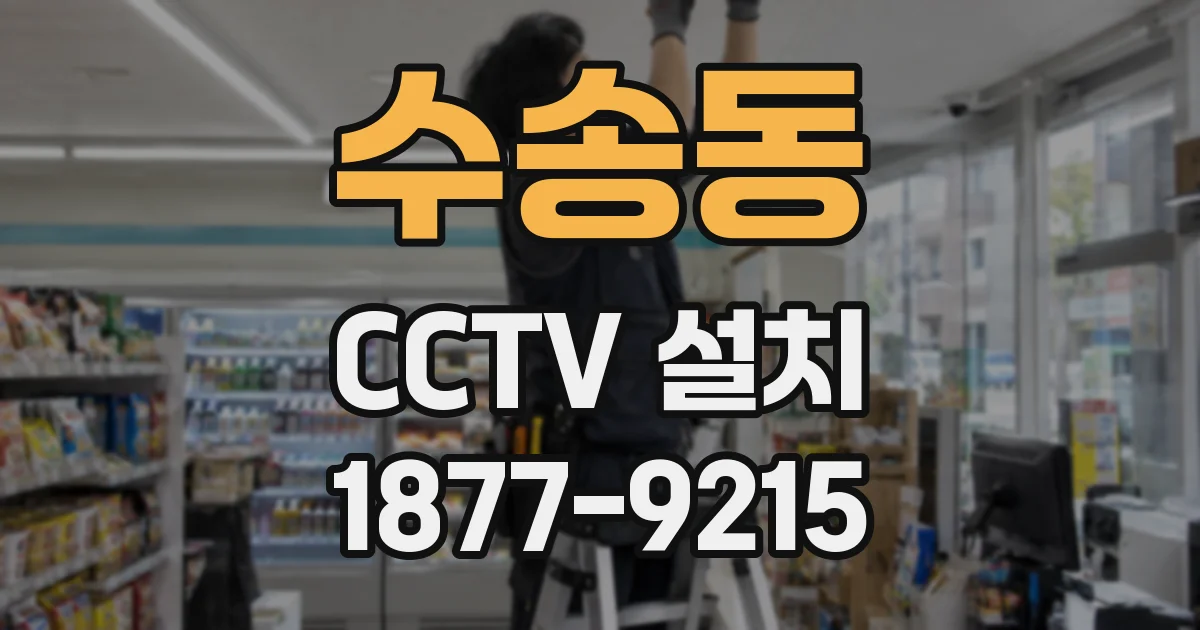 수송동 CCTV 설치