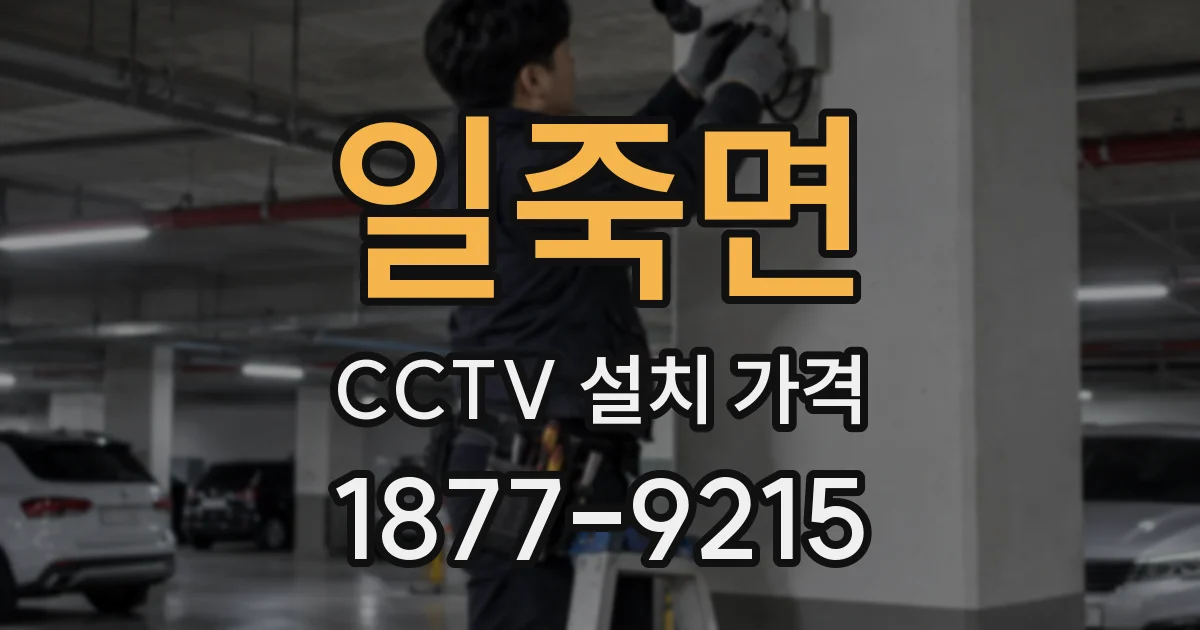 일죽면 CCTV 설치 가격