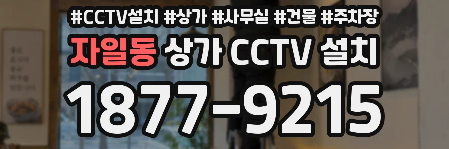 자일동 상가 CCTV 설치