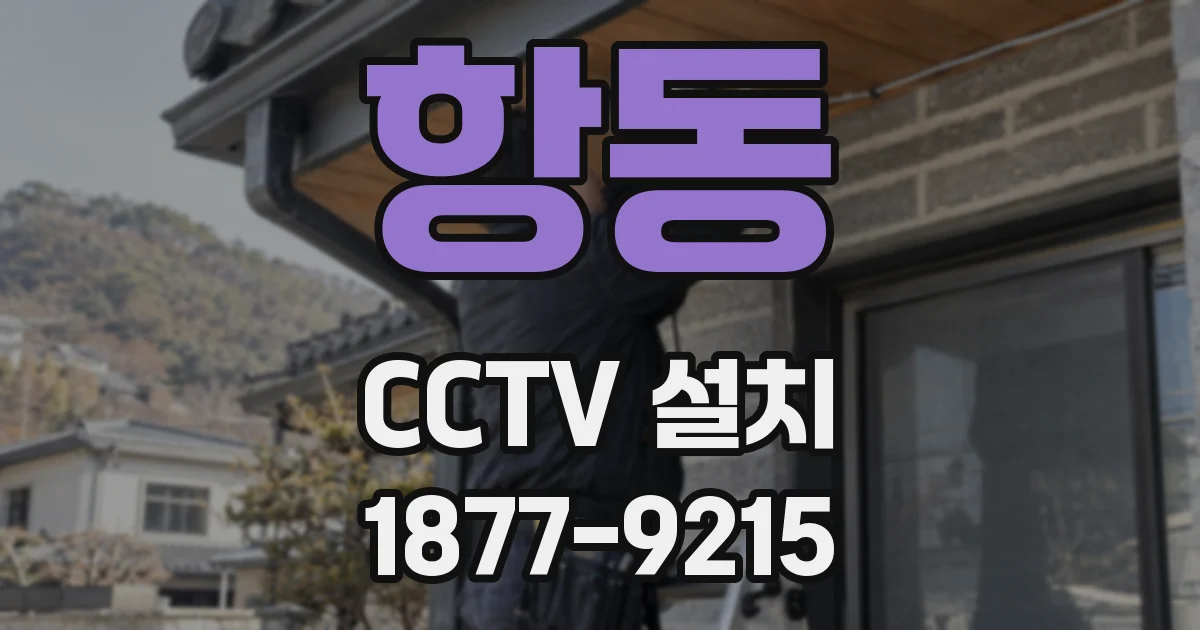 항동 CCTV 설치