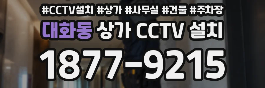 대화동 상가 CCTV 설치