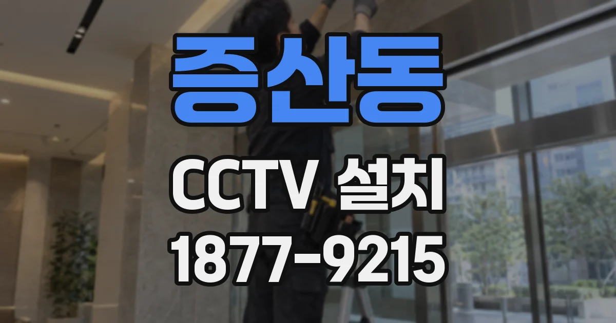 증산동 CCTV 설치