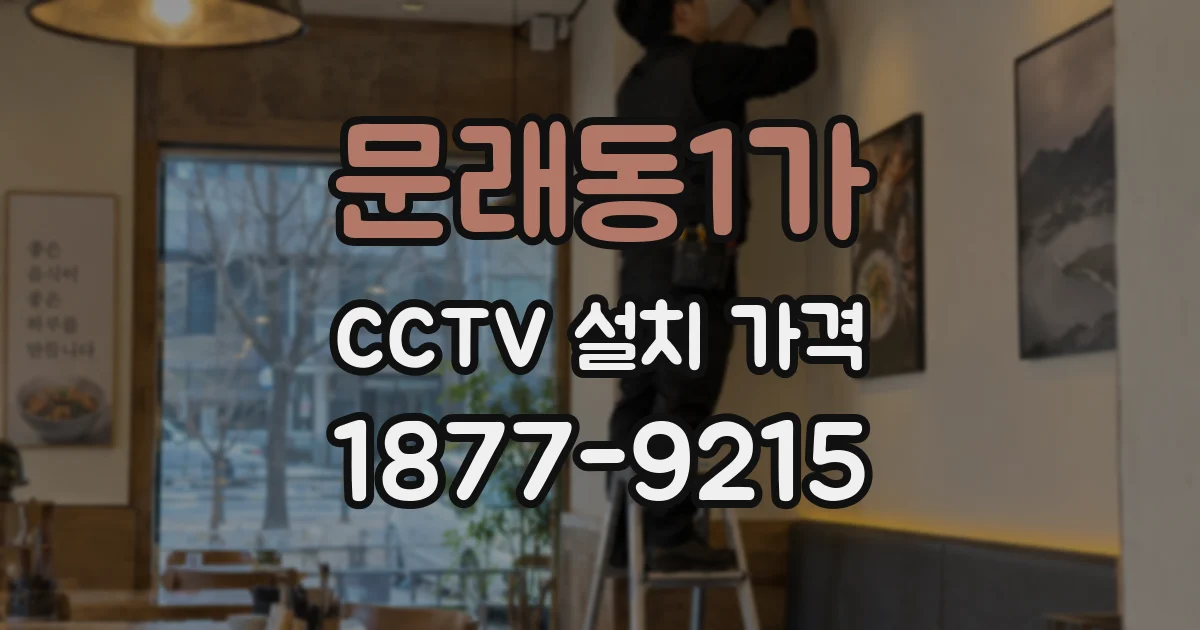 문래동1가 CCTV 설치 가격