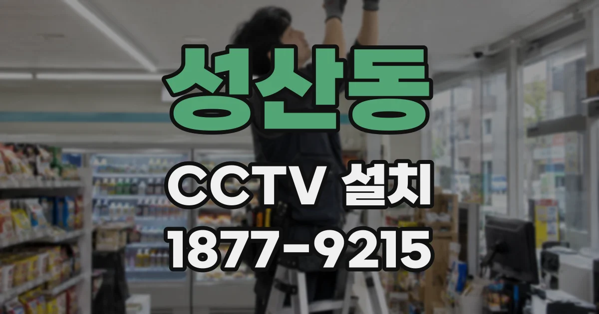 성산동 CCTV 설치