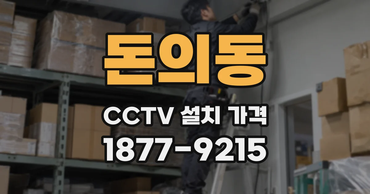 돈의동 CCTV 설치 가격