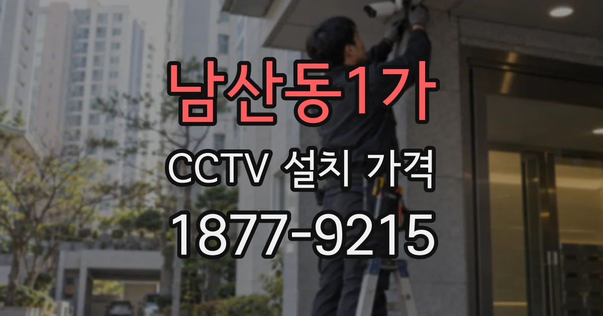 남산동1가 CCTV 설치 가격