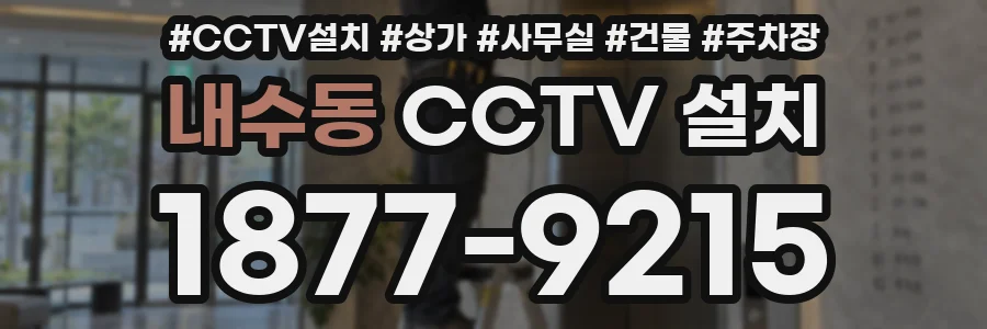 내수동 CCTV 설치