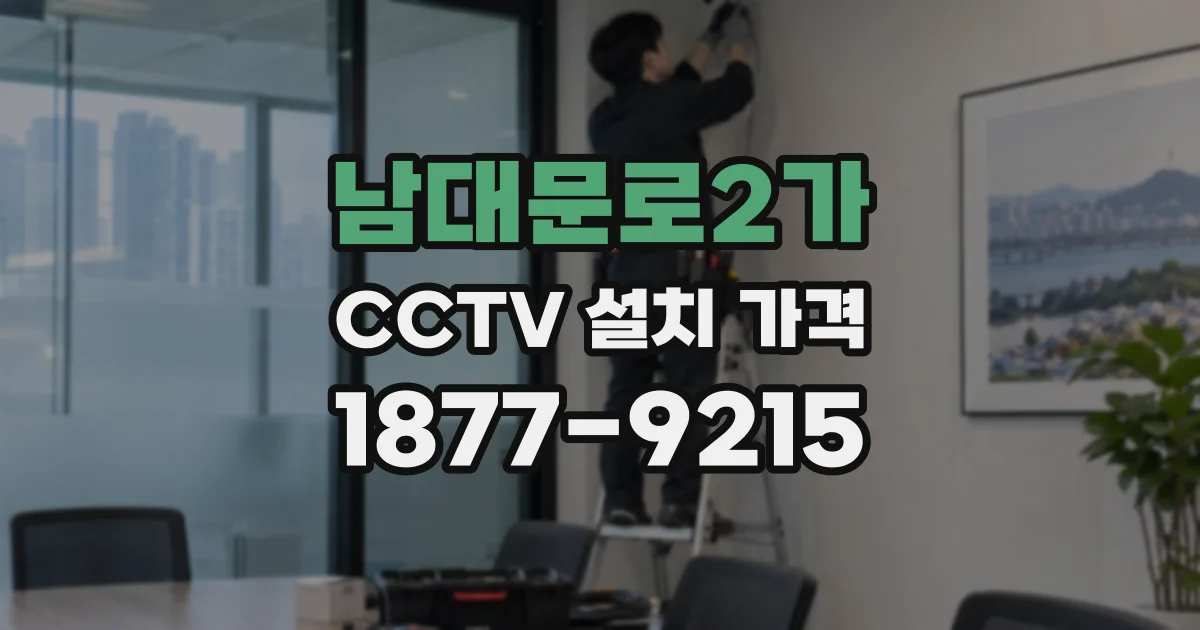 남대문로2가 CCTV 설치 가격