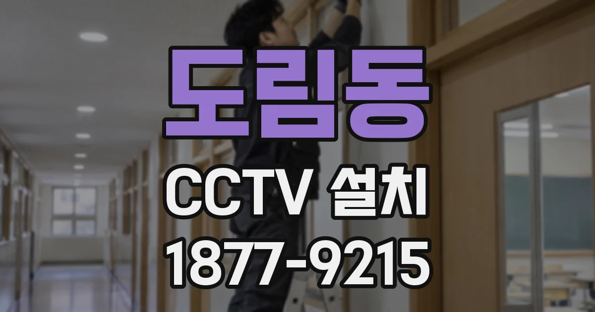 도림동 CCTV 설치