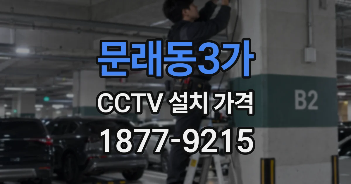 문래동3가 CCTV 설치 가격