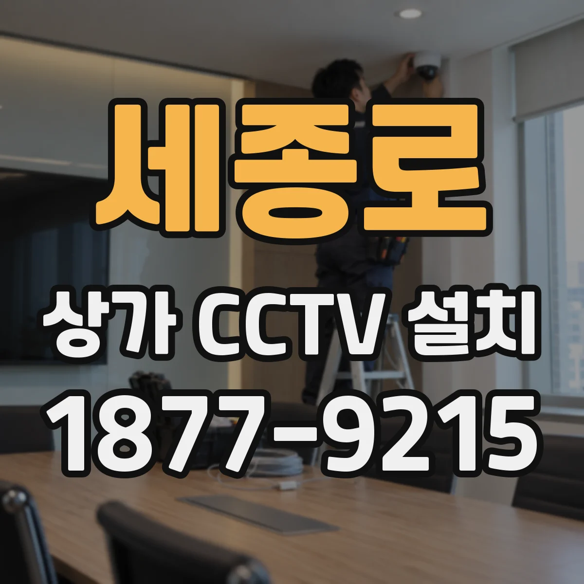 세종로 상가 CCTV 설치