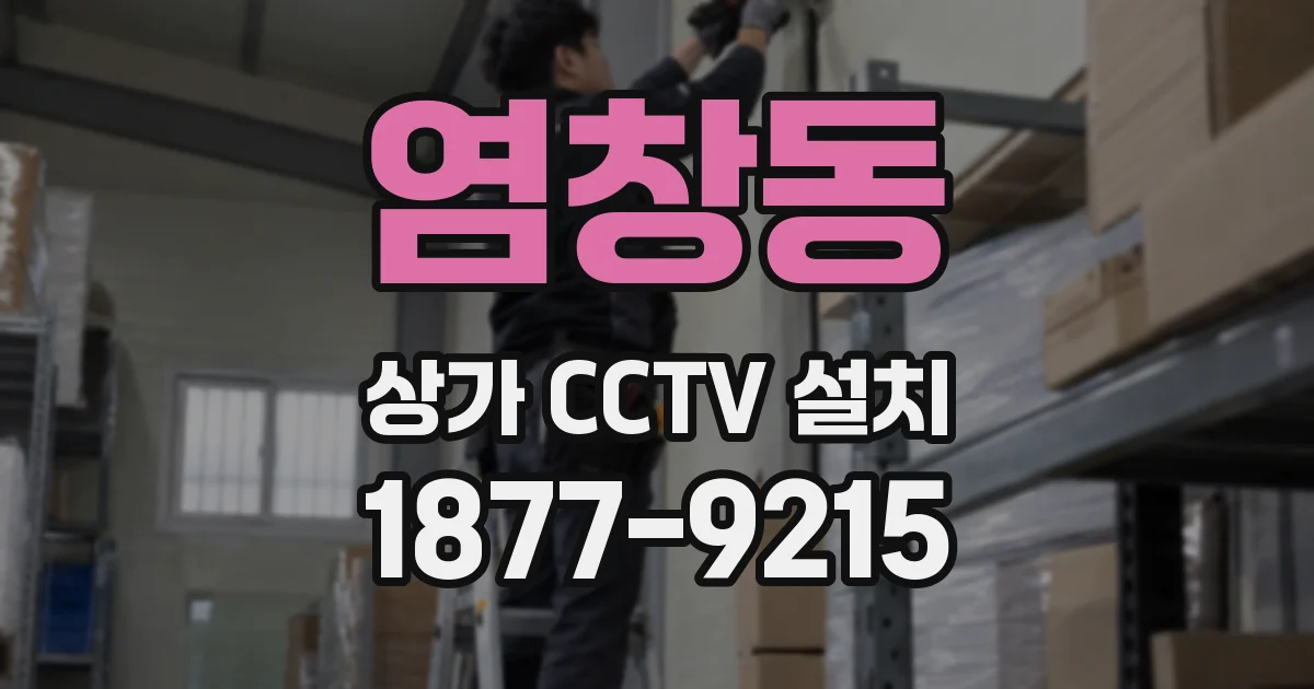 염창동 상가 CCTV 설치