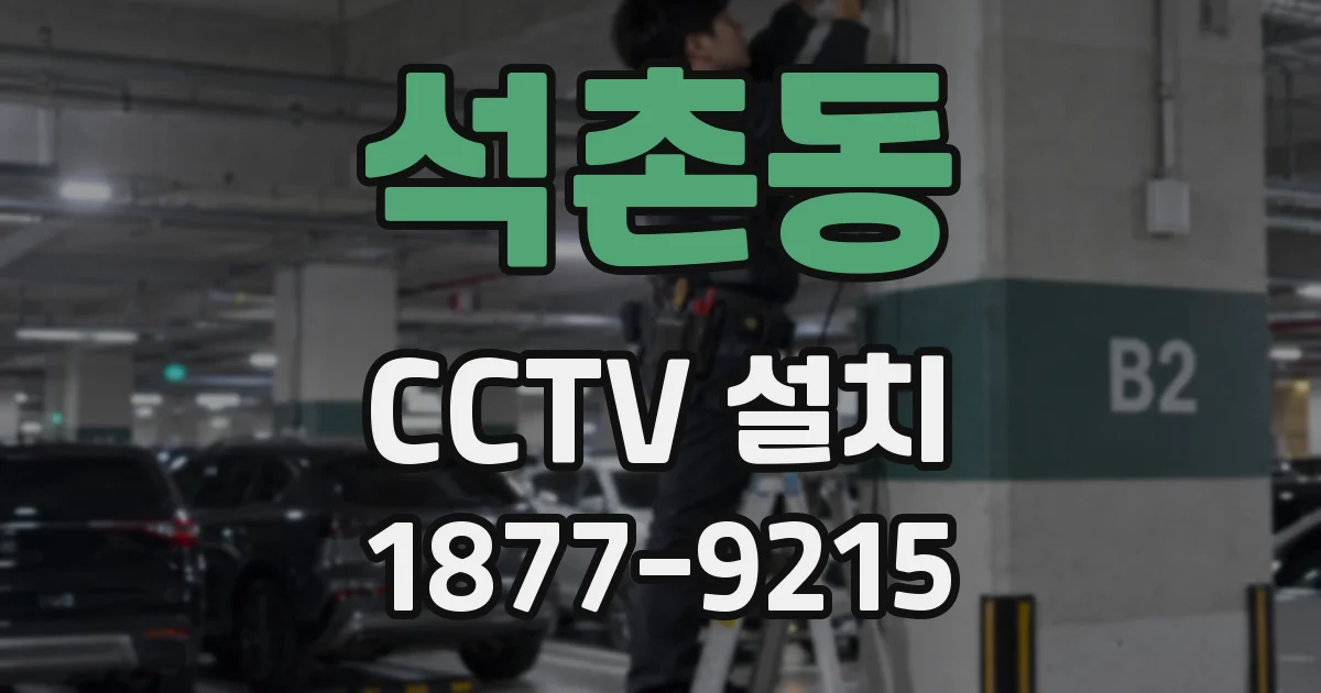 석촌동 CCTV 설치