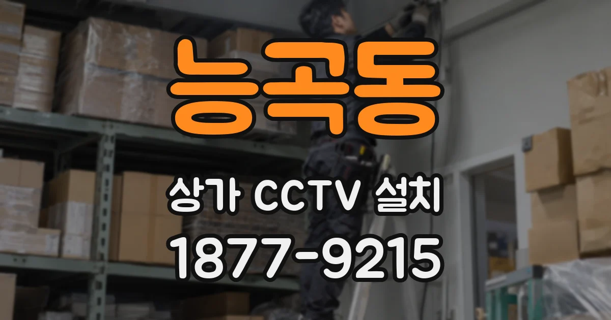 능곡동 상가 CCTV 설치