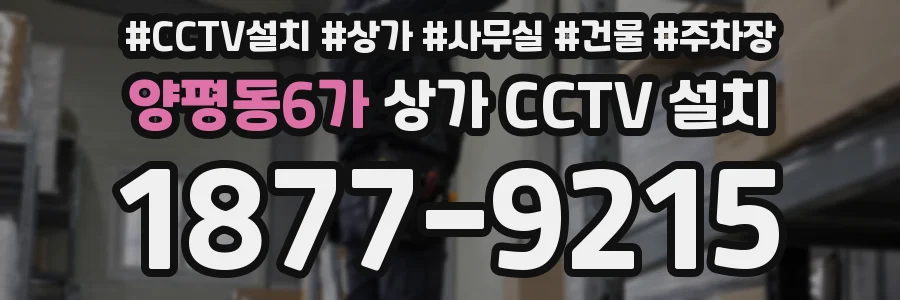 양평동6가 상가 CCTV 설치
