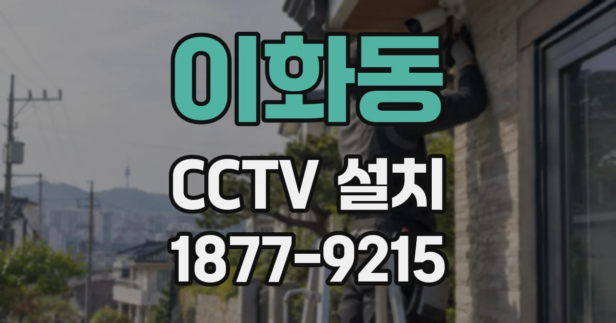 이화동 CCTV 설치