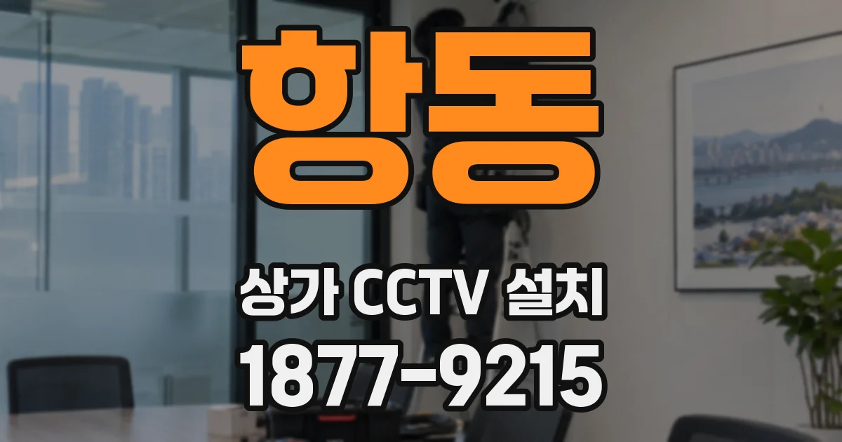 항동 상가 CCTV 설치