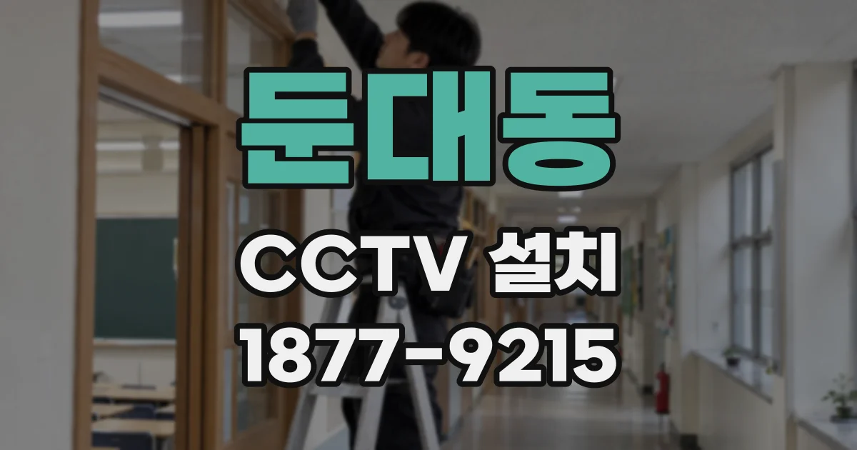 둔대동 CCTV 설치