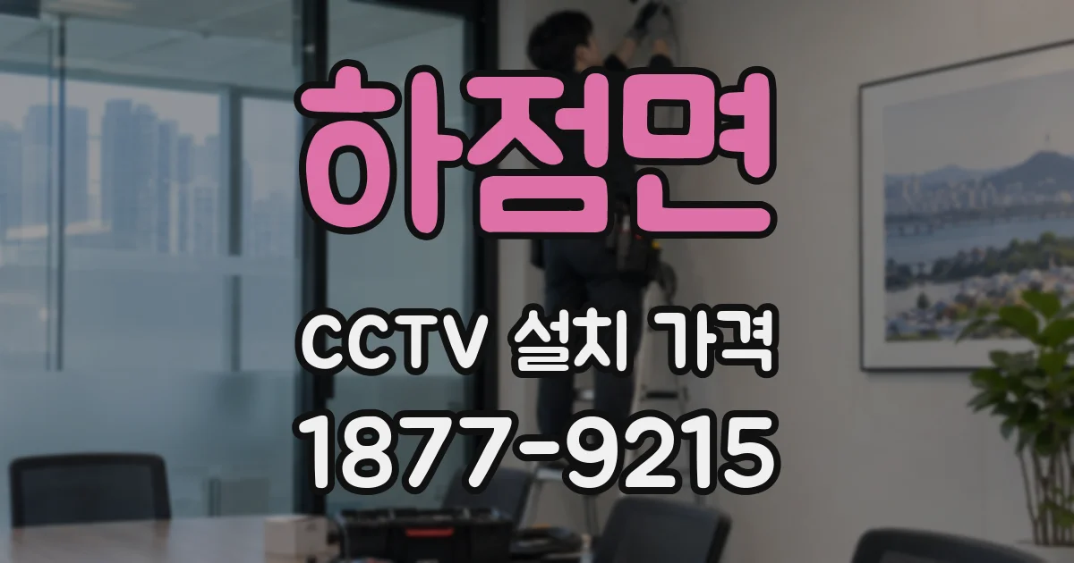 하점면 CCTV 설치 가격
