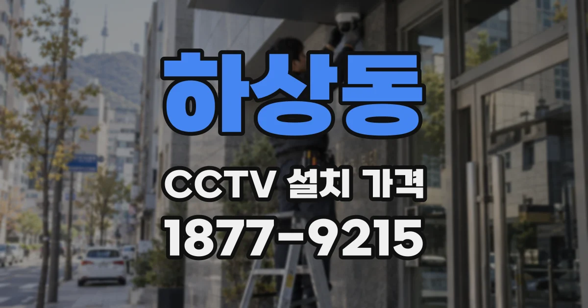 하상동 CCTV 설치 가격