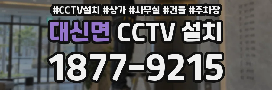 대신면 CCTV 설치