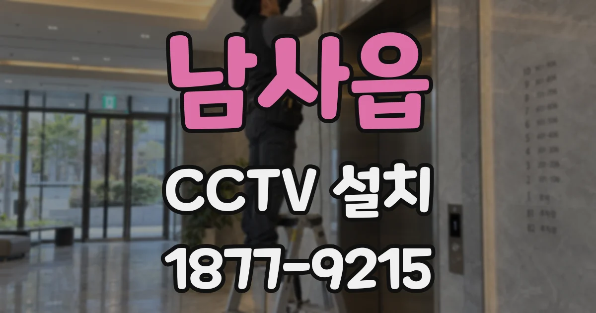 남사읍 CCTV 설치
