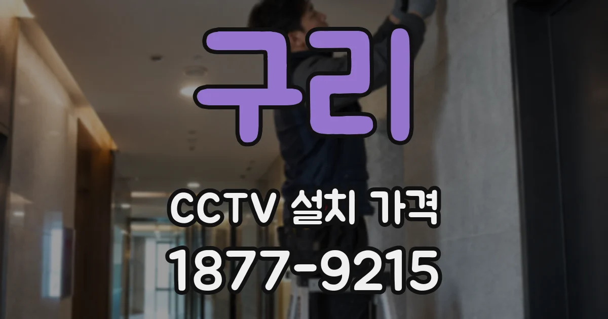 구리 CCTV 설치 가격