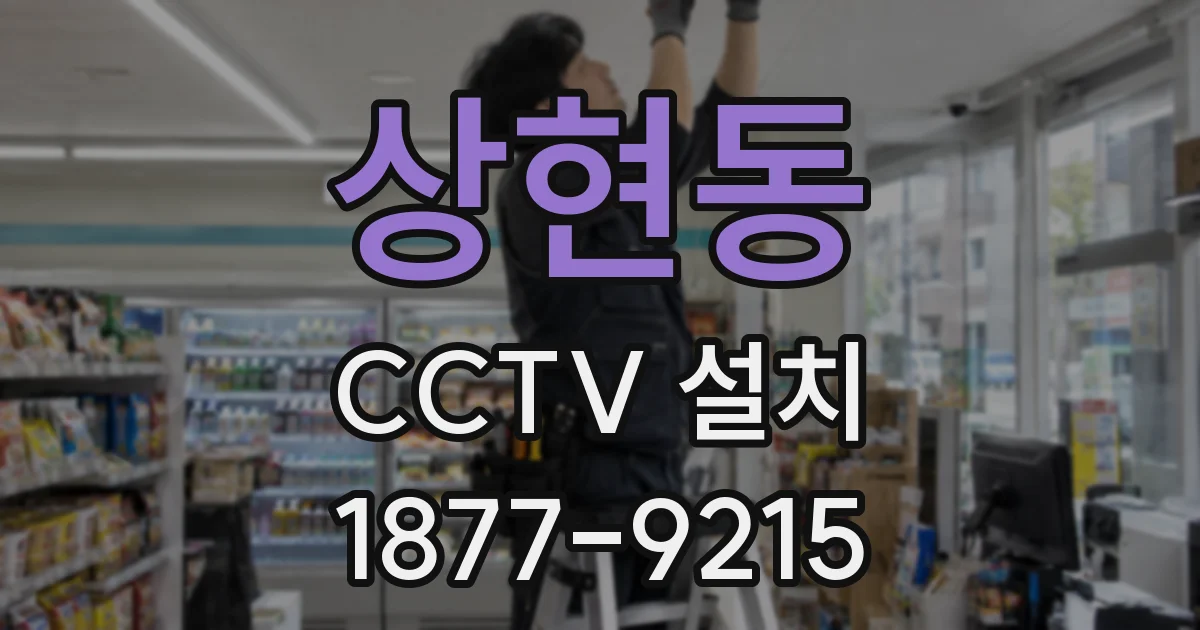 상현동 CCTV 설치
