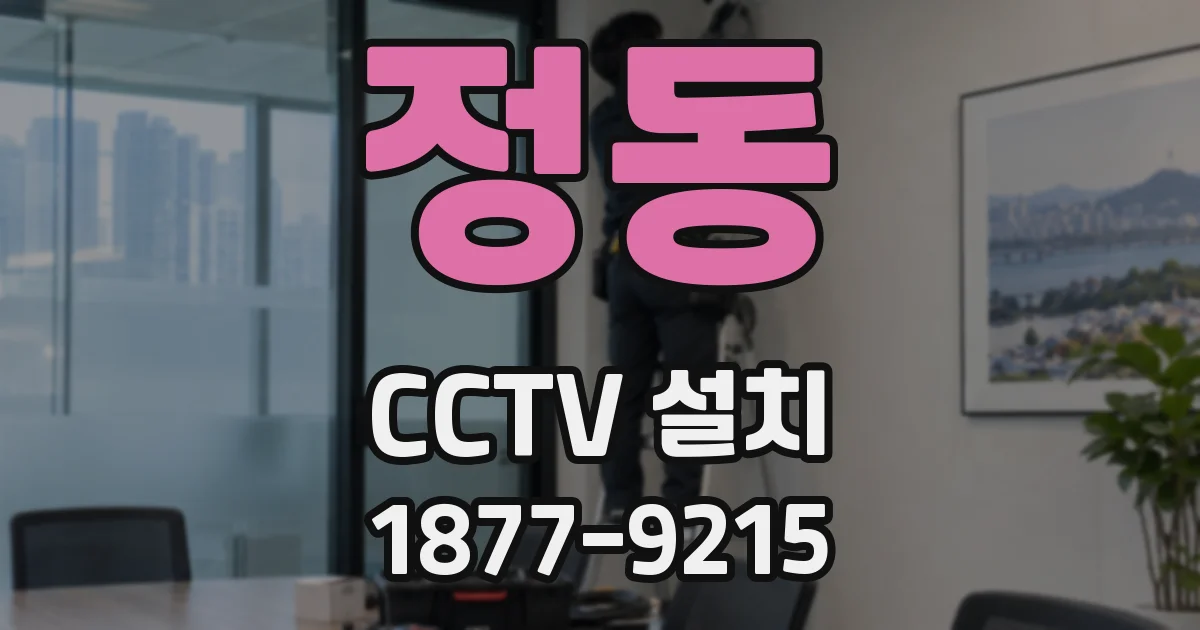 정동 CCTV 설치