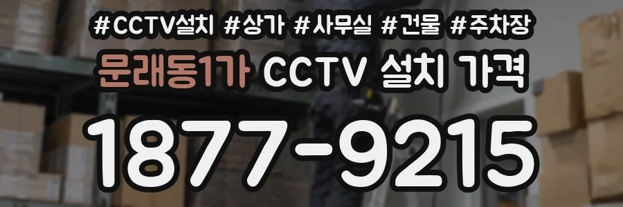문래동1가 CCTV 설치 가격