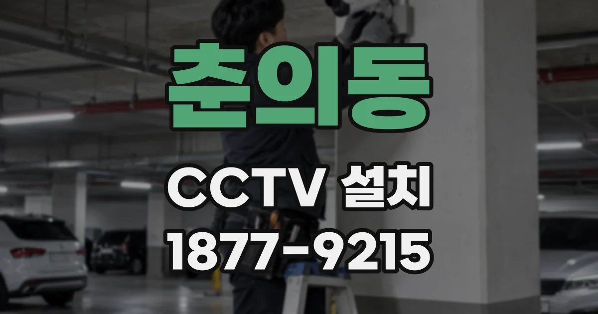 춘의동 CCTV 설치