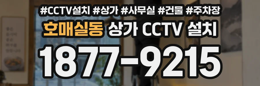호매실동 상가 CCTV 설치